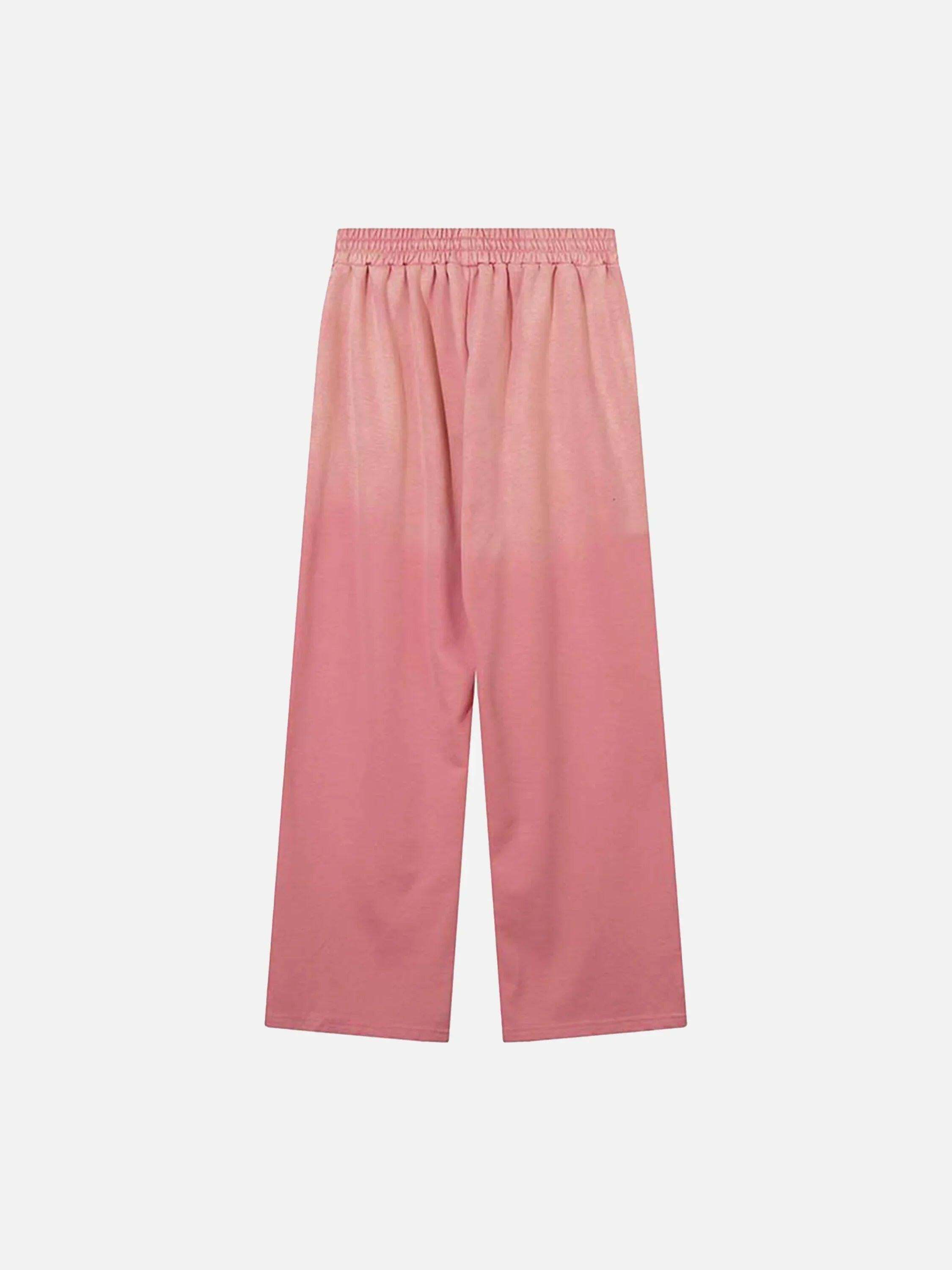 Concert Outfit Washed Gradient Drawstring Sweatpants