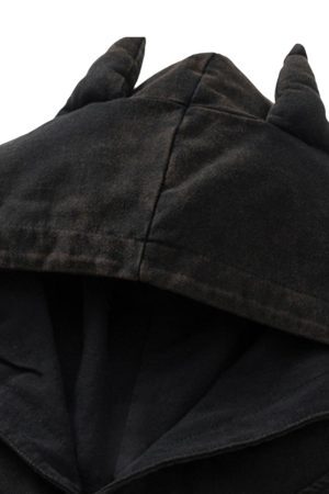 Concert Outfit Washed Hooded Cotton Undershirt