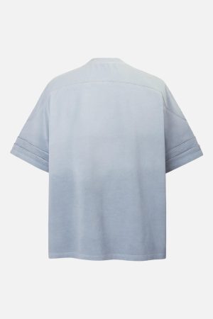 Concert Outfit Washed Jersey Welt Stitching T-Shirt