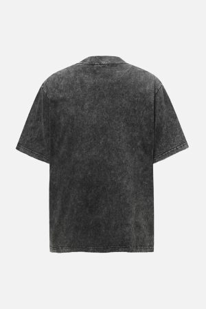 Concert Outfit Washed Lightning Oversized T-Shirt