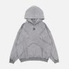 Concert Outfit Washed Splicing Hoodie