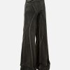 Concert Outfit Washed Split Design Hip-Hop Horn Jeans