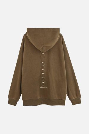 Concert Outfit Washed Streetwear Aged Look Hoodie