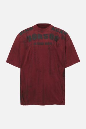 Concert Outfit Wasteland Dirty Dye Oversized Graphic T-Shirt