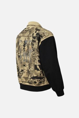Concert Outfit Wasteland Patchwork Graffiti Badge Detroit Jacket