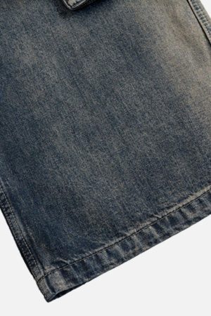 Concert Outfit Wide Leg Multi-Pocket Straight Leg Loose Jeans