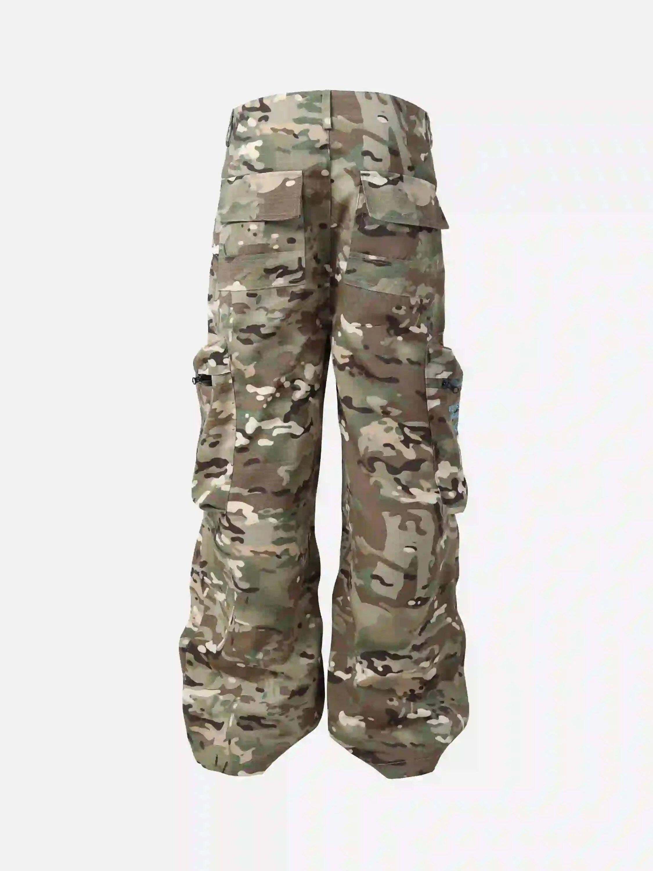Concert Outfit Workwear Camouflage Hip-Hop Street Casual Pants
