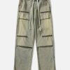 Concert Outfit Zip Pocket Drawstring Jeans