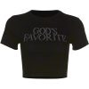New Style Trends - Aesthetic Baddie Letter Rhinestone Crop Top - Outfit Ideas