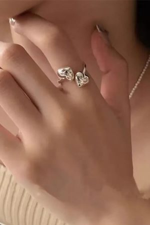 New Style Trends - Aesthetic Double Heart Glow Ring - Outfit Ideas