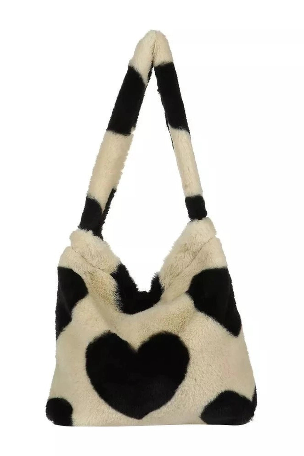 New Style Trends - Aesthetic Fluffy Shoulder Plush Tote - Outfit Ideas