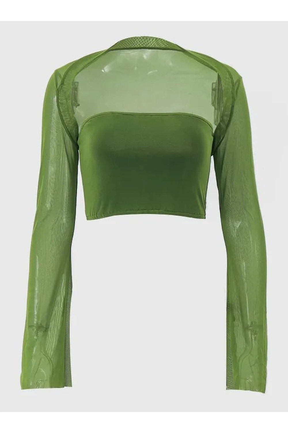 New Style Trends - Aesthetic Green Sheer Shawl & Tank Set - Outfit Ideas