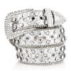 New Style Trends - Aesthetic Rhinestone Studded Belt - Outfit Ideas