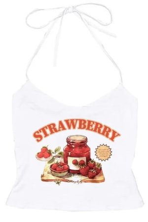 New Style Trends - Aesthetic Sweet Strawberry Jam Top - Outfit Ideas