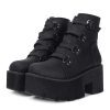 New Style Trends - Alt Black Gothic Chunky Boots - Outfit Ideas