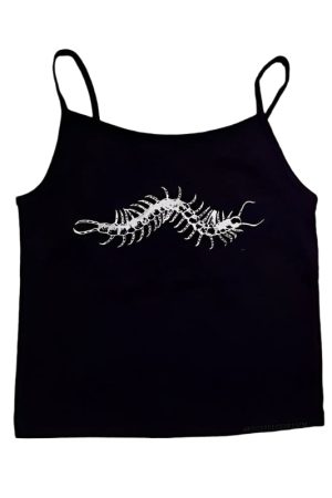 New Style Trends - Alt Creeper Crawl Spaghetti Top - Outfit Ideas