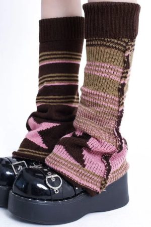 New Style Trends - Alt Edgy Knit Leg Warmers - Outfit Ideas