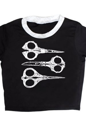 New Style Trends - Alt Edgy Scissor T-Shirt - Outfit Ideas