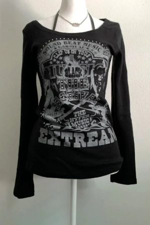 New Style Trends - Alt Festival Long Sleeve Top - Outfit Ideas