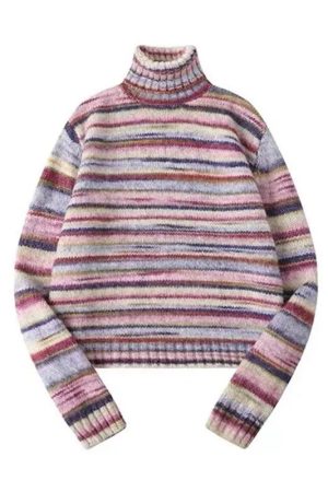 New Style Trends - Alt Fuzzy Dream Turtleneck Sweater - Outfit Ideas