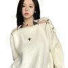 New Style Trends - Alt Off Shoulder Y2K Sweater - Outfit Ideas