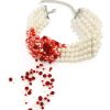 New Style Trends - Alt Scarlet Pearl Choker Necklace - Outfit Ideas