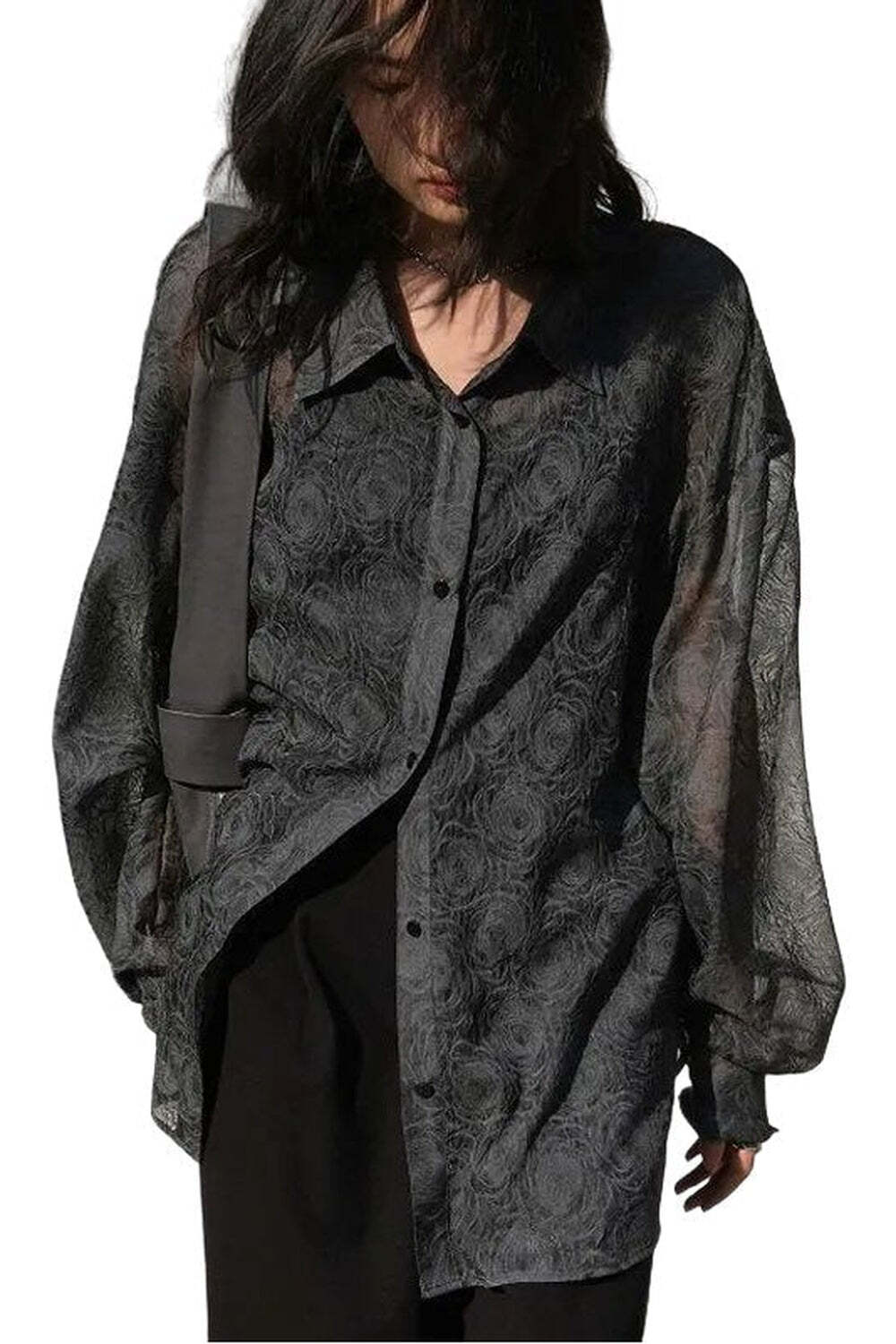 New Style Trends - Alt Streetwear Lantern Sleeve Shirt - Outfit Ideas