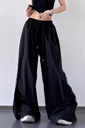 New Style Trends - Angel Flow Lace Panel Alt Pants - Outfit Ideas