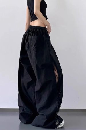 New Style Trends - Angel Flow Lace Panel Alt Pants - Outfit Ideas