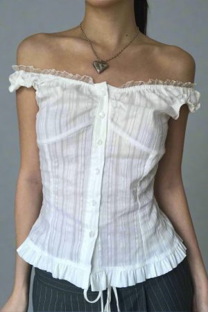 New Style Trends - Angel Poise Coquette Ruffle Blouse - Outfit Ideas