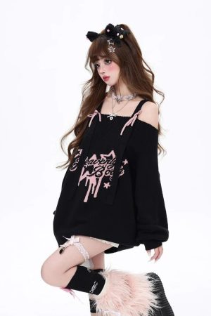 New Style Trends - Angelic Rebel Pastel Goth Sweater - Outfit Ideas