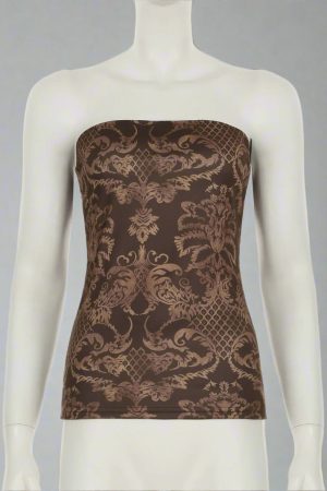 New Style Trends - Antique Muse Strapless Y2k Top - Outfit Ideas