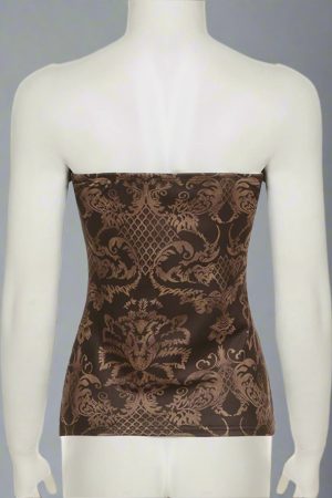 New Style Trends - Antique Muse Strapless Y2k Top - Outfit Ideas