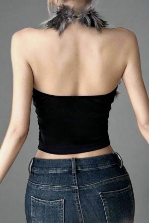 New Style Trends - Arctic Baddie Y2k Halter Top - Outfit Ideas