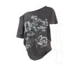 New Style Trends - Asymmetrical Alt Graphic Top - Outfit Ideas