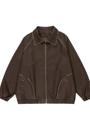 New Style Trends - Autumn Scholar Zip Retro Jacket - Outfit Ideas