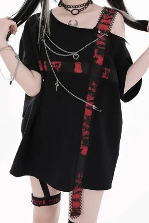 New Style Trends - Bloodline Slash Edgy T-Shirt - Outfit Ideas