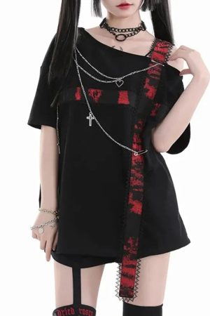 New Style Trends - Bloodline Slash Edgy T-Shirt - Outfit Ideas