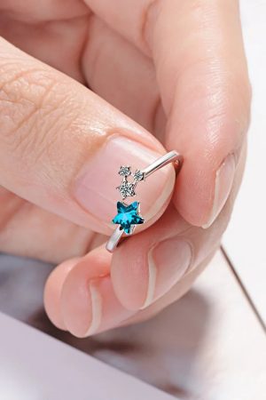 New Style Trends - Blue Starlight Y2k Ring - Outfit Ideas