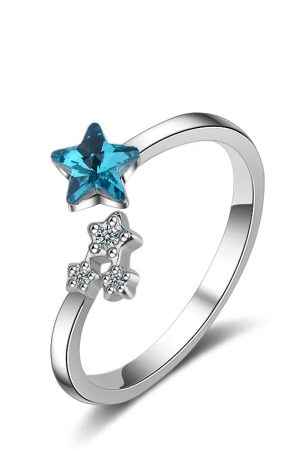 New Style Trends - Blue Starlight Y2k Ring - Outfit Ideas