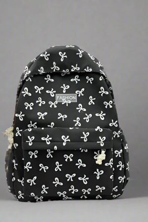 New Style Trends - Bow Print Coquette Backpack - Outfit Ideas