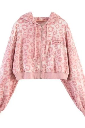 New Style Trends - Bubble Blush Leopard Zip Hoodie - Outfit Ideas