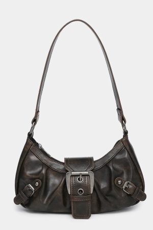 New Style Trends - Buckle Rouge Y2k Shoulder Bag - Outfit Ideas