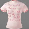 New Style Trends - Butterfly Cotton Y2k Top - Outfit Ideas