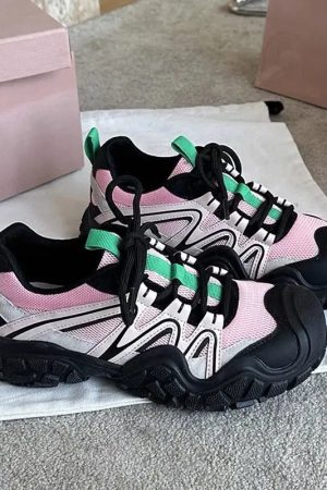 New Style Trends - Candy Trek Urban Edgy Sneakers - Outfit Ideas