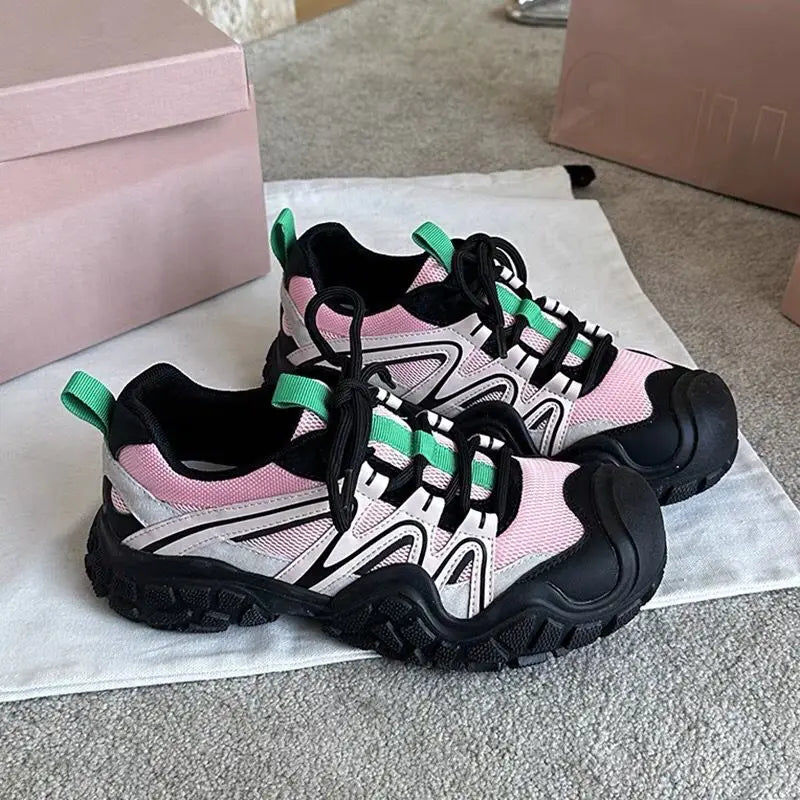 New Style Trends - Candy Trek Urban Edgy Sneakers - Outfit Ideas