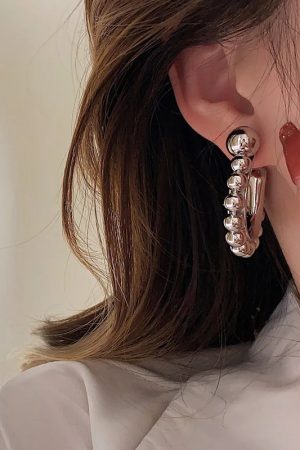 New Style Trends - Celestial Bubble Hoop Aesthetic Earrings - Outfit Ideas