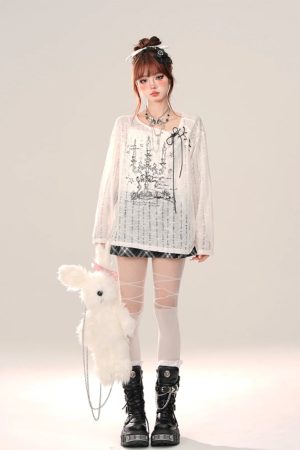 New Style Trends - Chandelier Dreams Layered Edge Long Sleeve Top - Outfit Ideas
