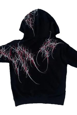 New Style Trends - Chaos Linework Street Hoodie - Outfit Ideas