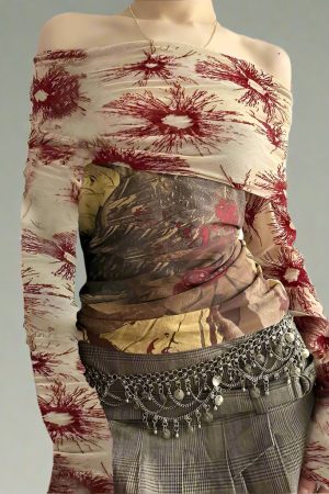 New Style Trends - Chaos Theory Edgy Off-Shoulder Top - Outfit Ideas